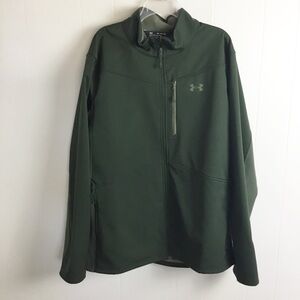 Under Armor Dark Green Cold Gear Jacket Size XXL Mens